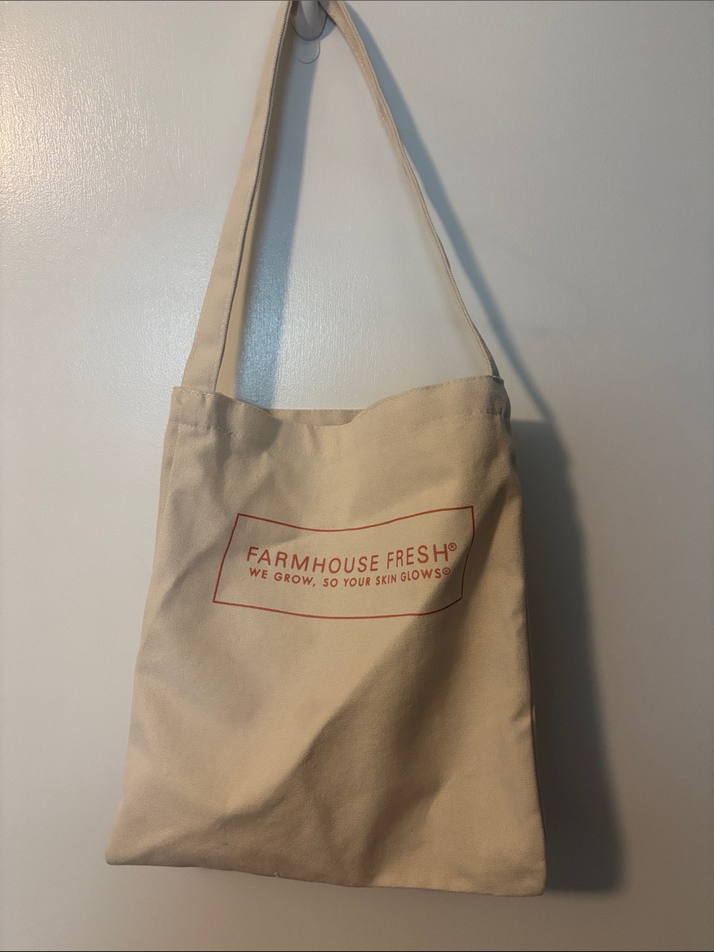 Farmstand Coquette Farmhouse Fresh Canvas Tote Cream